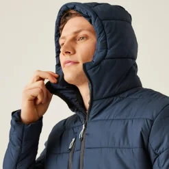 Męska kurtka przejściowa ocieplana Navigate | Navy Seal Grey