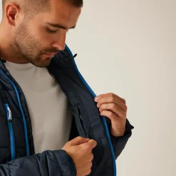 Męska kurtka przejściowa ocieplana Navigate | Navy French Blue