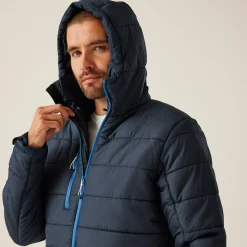 Męska kurtka przejściowa ocieplana Navigate | Navy French Blue