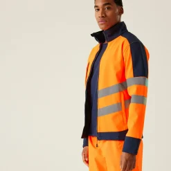 Męska kurtka robocza softshell Professional | Pomarańczowo-granatowy