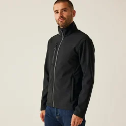 Męska kurtka softshell z recyklingu Professional | Czarny
