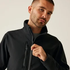 Męska kurtka softshell z recyklingu Professional | Czarny