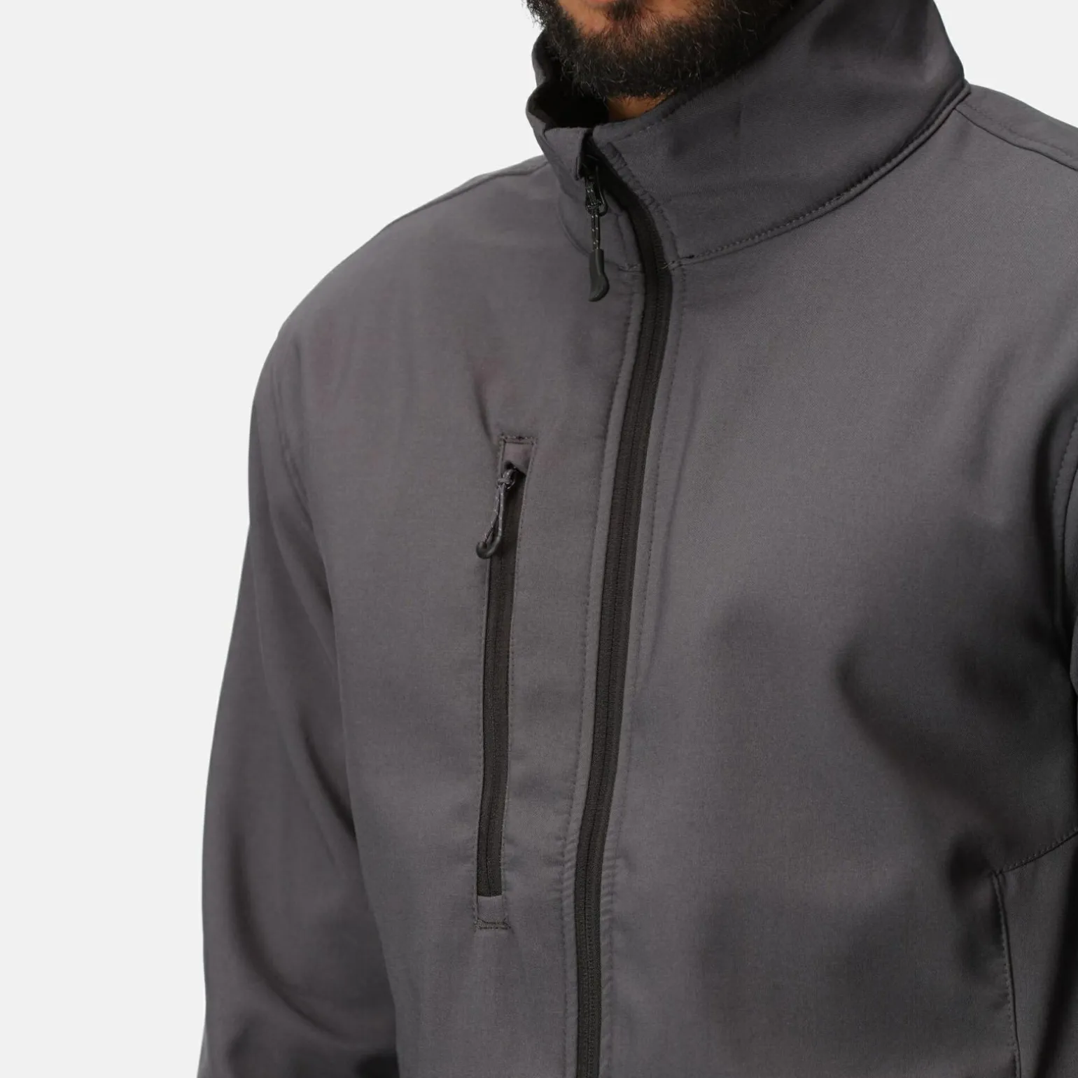 Męska kurtka softshell z recyklingu Professional | Szary