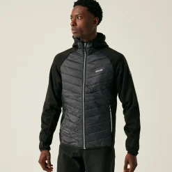 Męska kurtka wiosenna hybrydowa Andreson VIII | Szaro-czarny