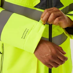 Męska wodoodporna kurtka parka Professional | Żółto-szary