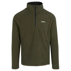 Męski polar z suwakiem 1/2 Montes | Zielony