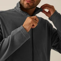 Męski polar z suwakiem Classic | Szary