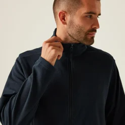 Męski polar z suwakiem Classic | Granatowy