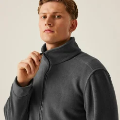 Męski polar z suwakiem Classic | Szary
