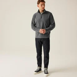 Męski polar z suwakiem Micro | Szary