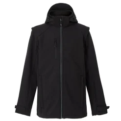 Męski softshell 4 w 1 Erasmus | Czarny
