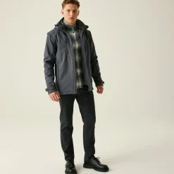 Męski softshell 4 w 1 Erasmus | Szary