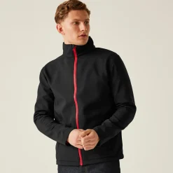 Męski softshell Ablaze | Czarno-czerwony