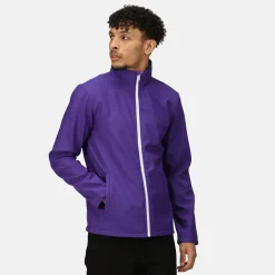 Męski softshell Ablaze | Fioletowo-czarny