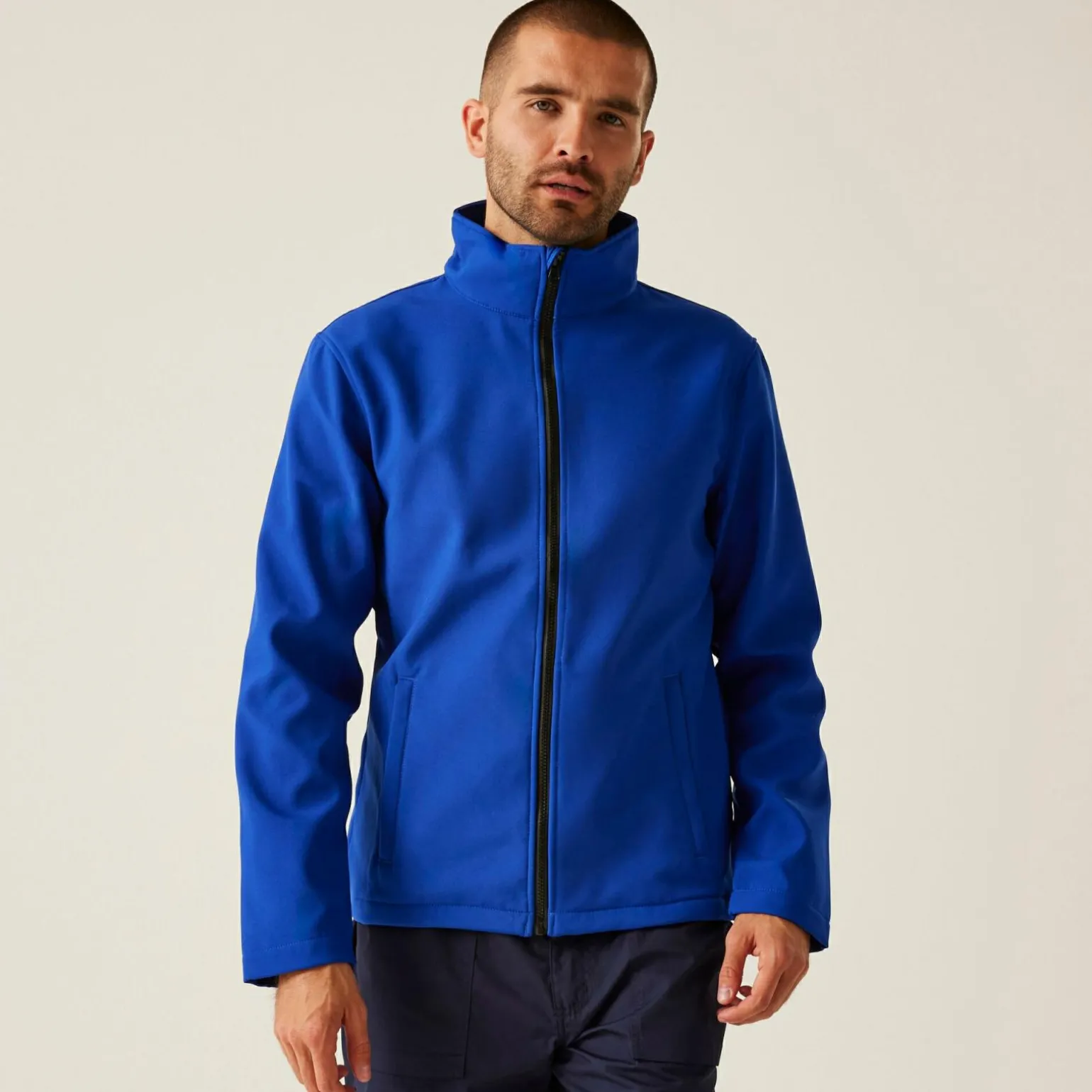 Męski softshell Ablaze | Niebiesko-czarny
