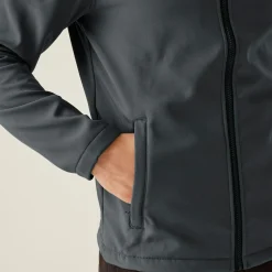 Męski softshell Ablaze | Szaro-czarny