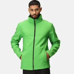 Męski softshell Ablaze | Zielono-czarny