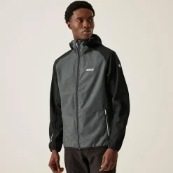 Męski softshell Arec III | Szaro-czarny