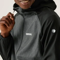 Męski softshell Arec III | Szaro-czarny