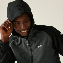 Męski softshell Arec III | Szaro-czarny