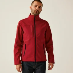Męski softshell Octagon II | Czerwono-czarny