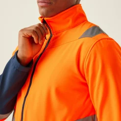 Męski softshell odblaskowy Proffesional | Pomarańczowo-granatowy