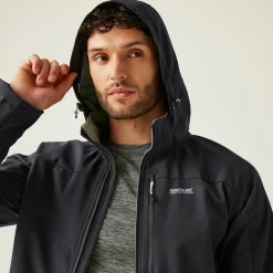 Męski softshell przeciwdeszczowy Arana | Ciemnoszary