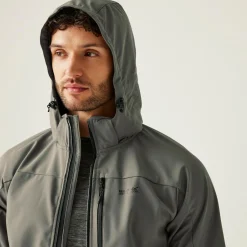 Męski softshell przeciwdeszczowy Arana | Brązowy