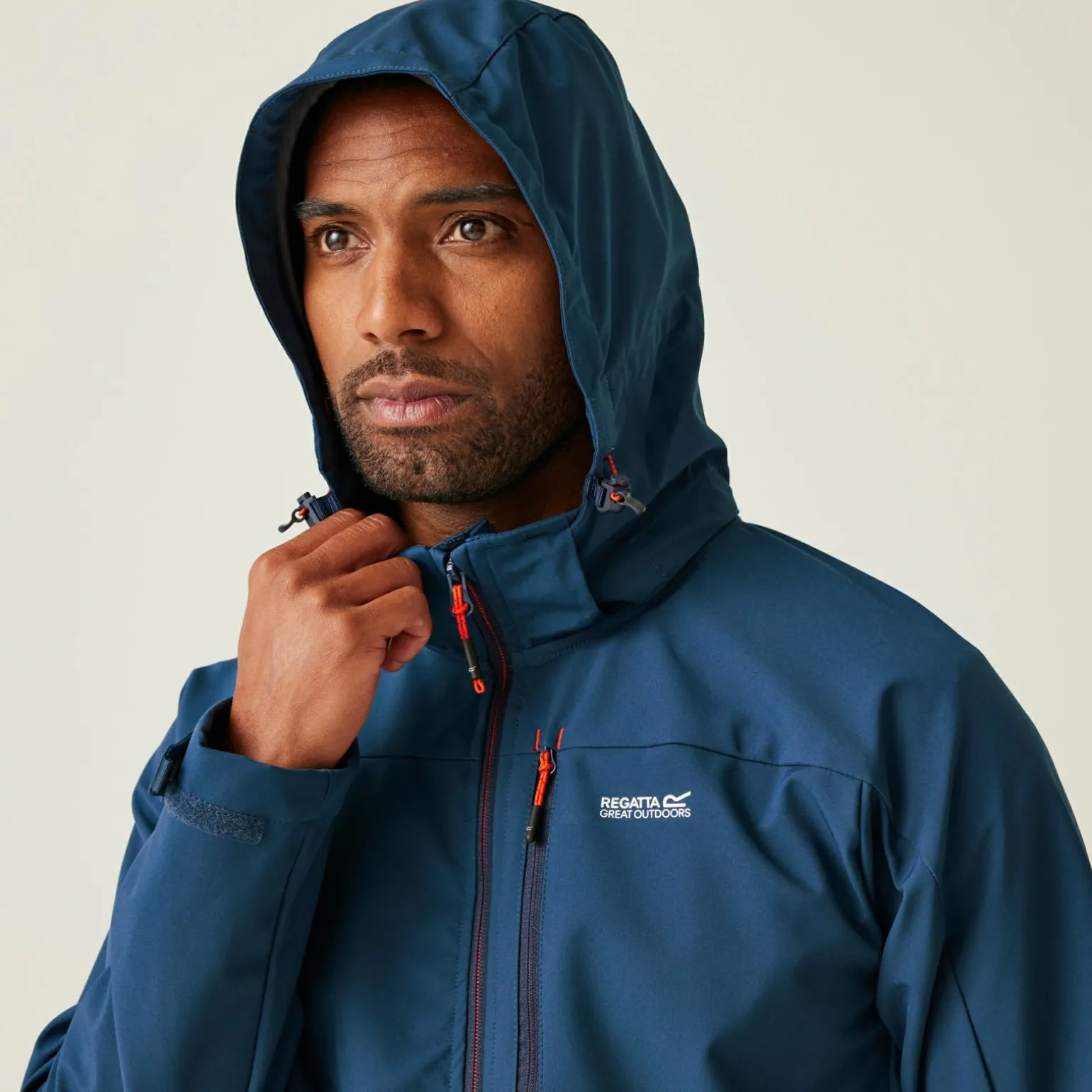 Męski softshell przeciwdeszczowy Arana | Niebieski
