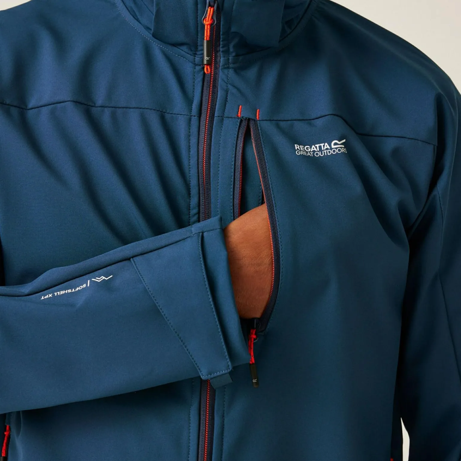 Męski softshell przeciwdeszczowy Arana | Niebieski
