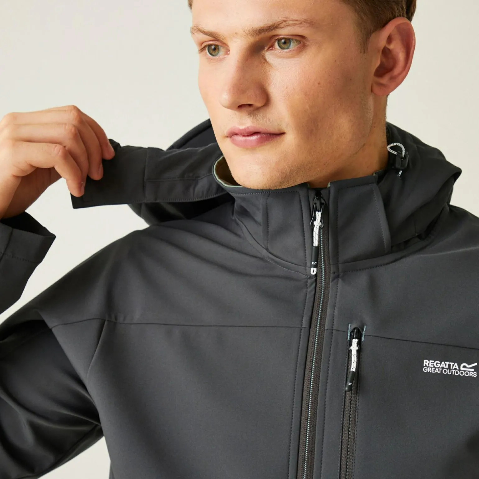 Męski softshell przeciwdeszczowy Arana | Szary