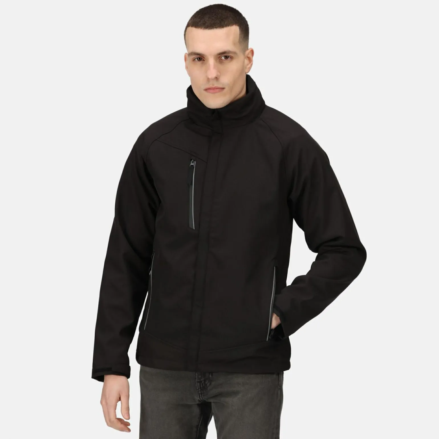 Męski softshell przeciwdeszczowy Apex | Czarny