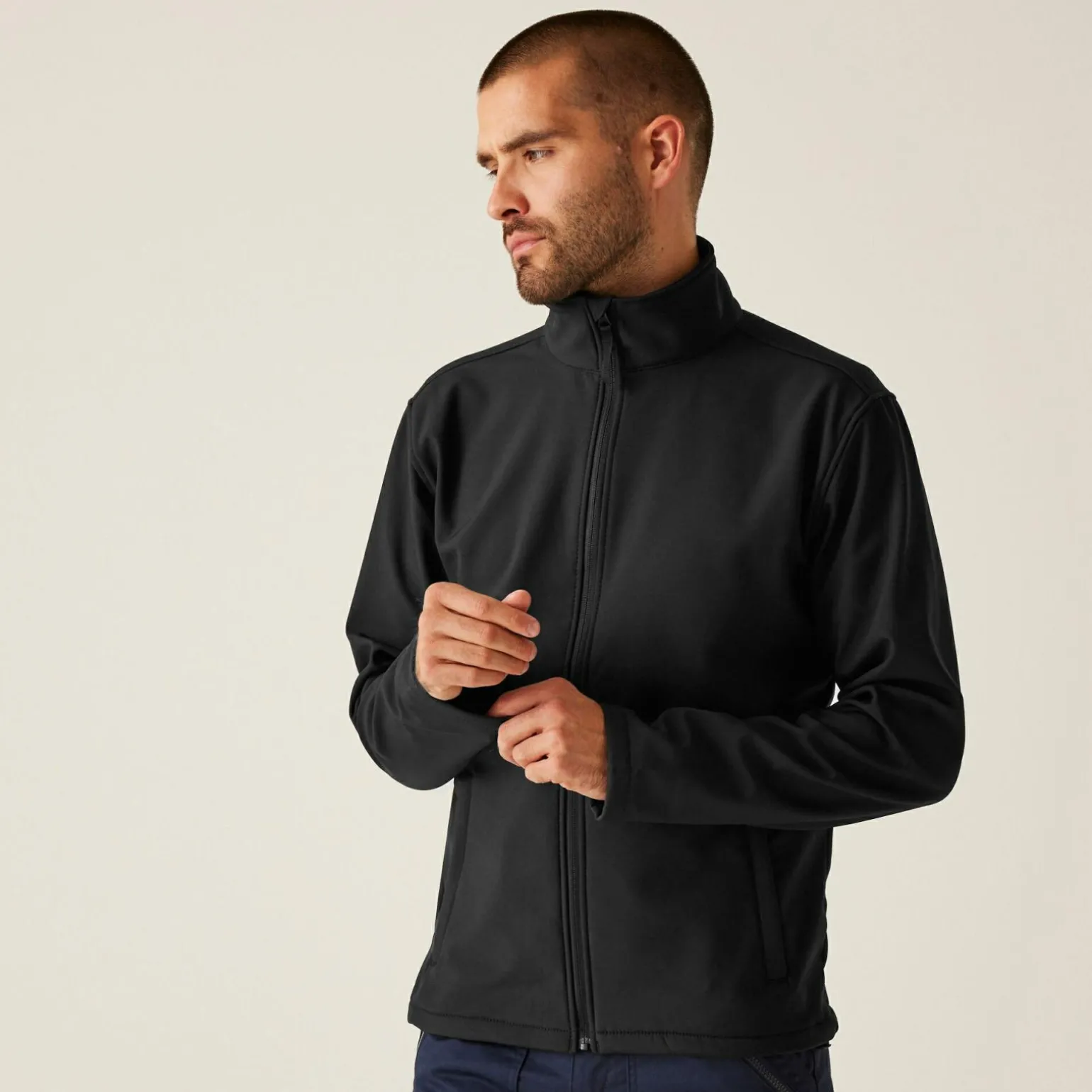 Męski softshell Reid | Czarny