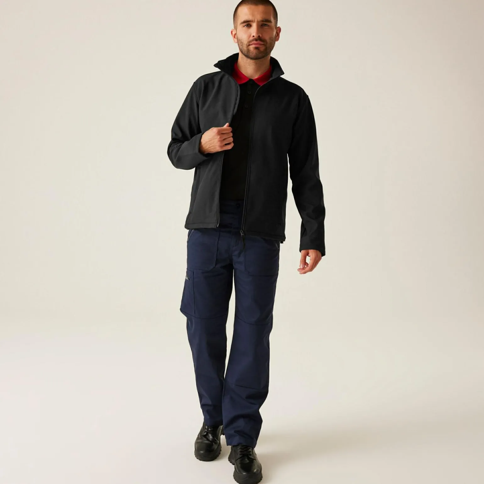 Męski softshell Reid | Czarny