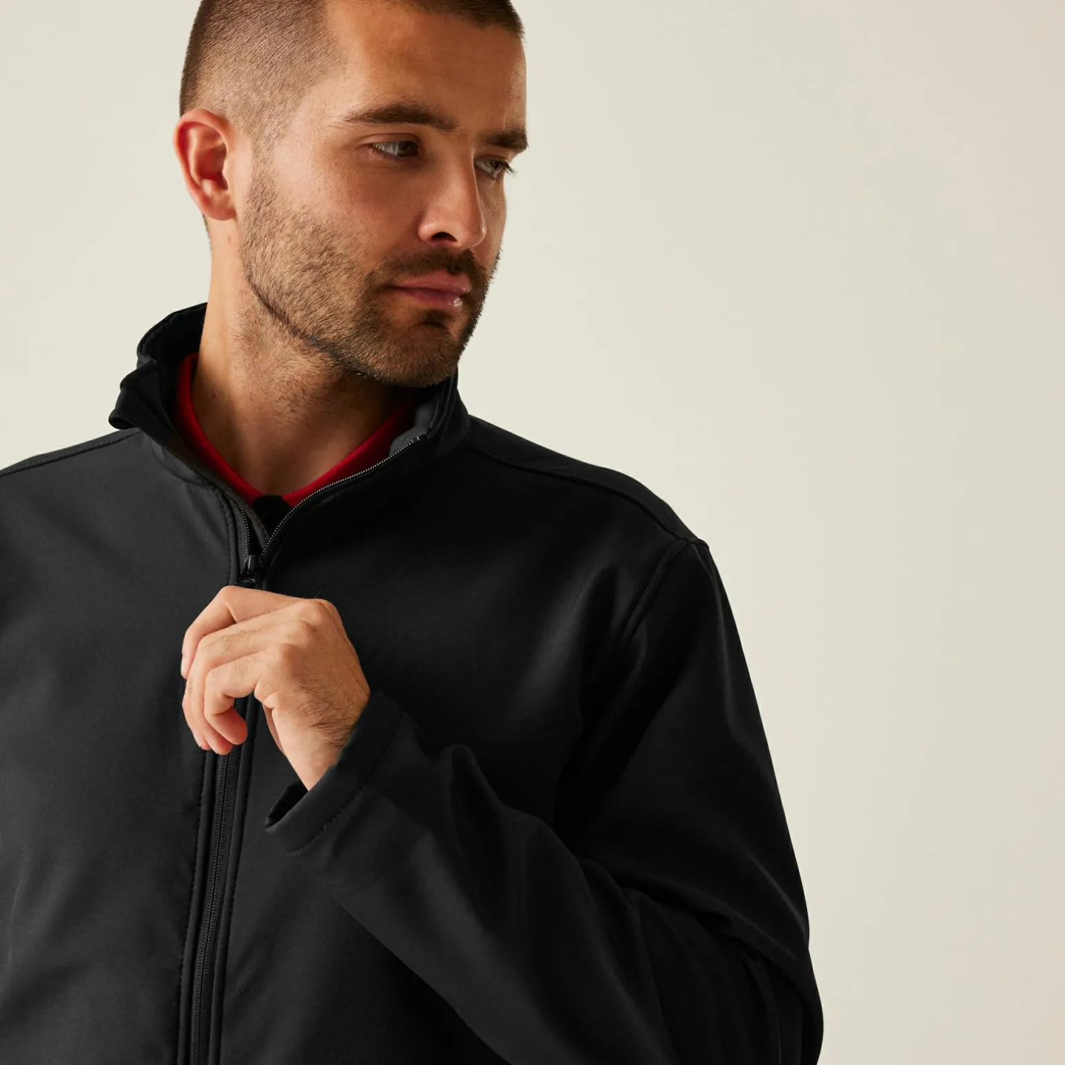Męski softshell Reid | Czarny