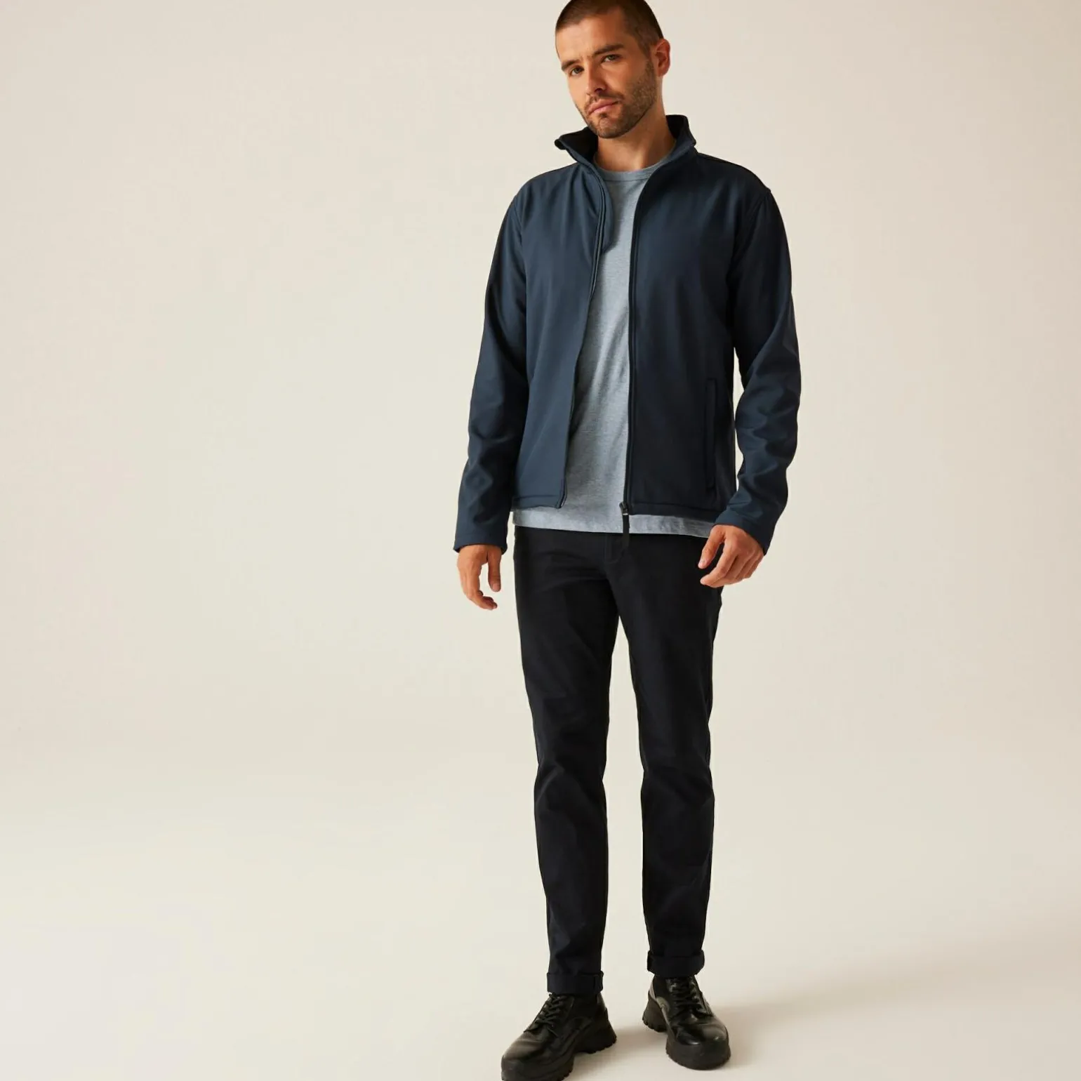 Męski softshell Reid | Granatowy