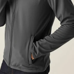 Męski softshell Reid | Szaro-czarny