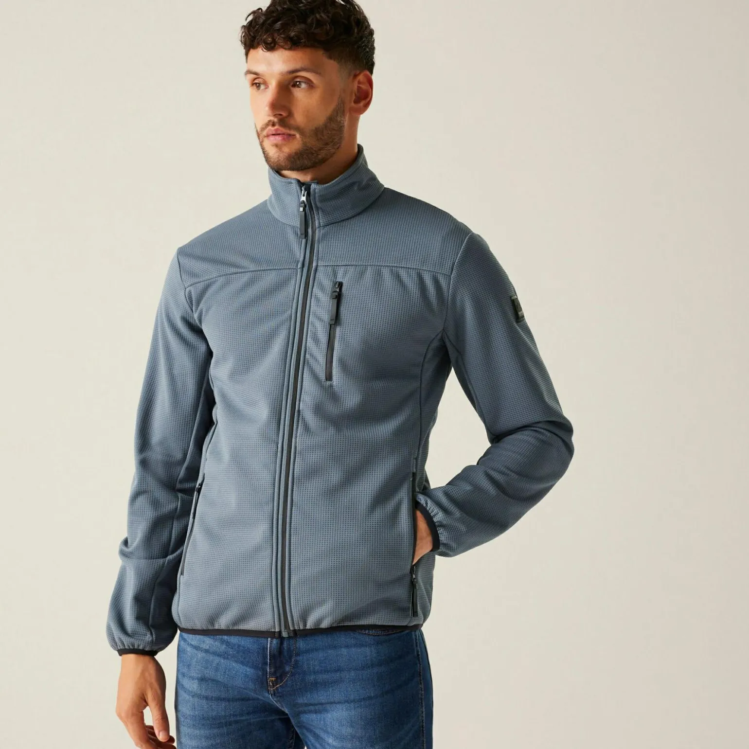 Męski softshell Romain | Szary