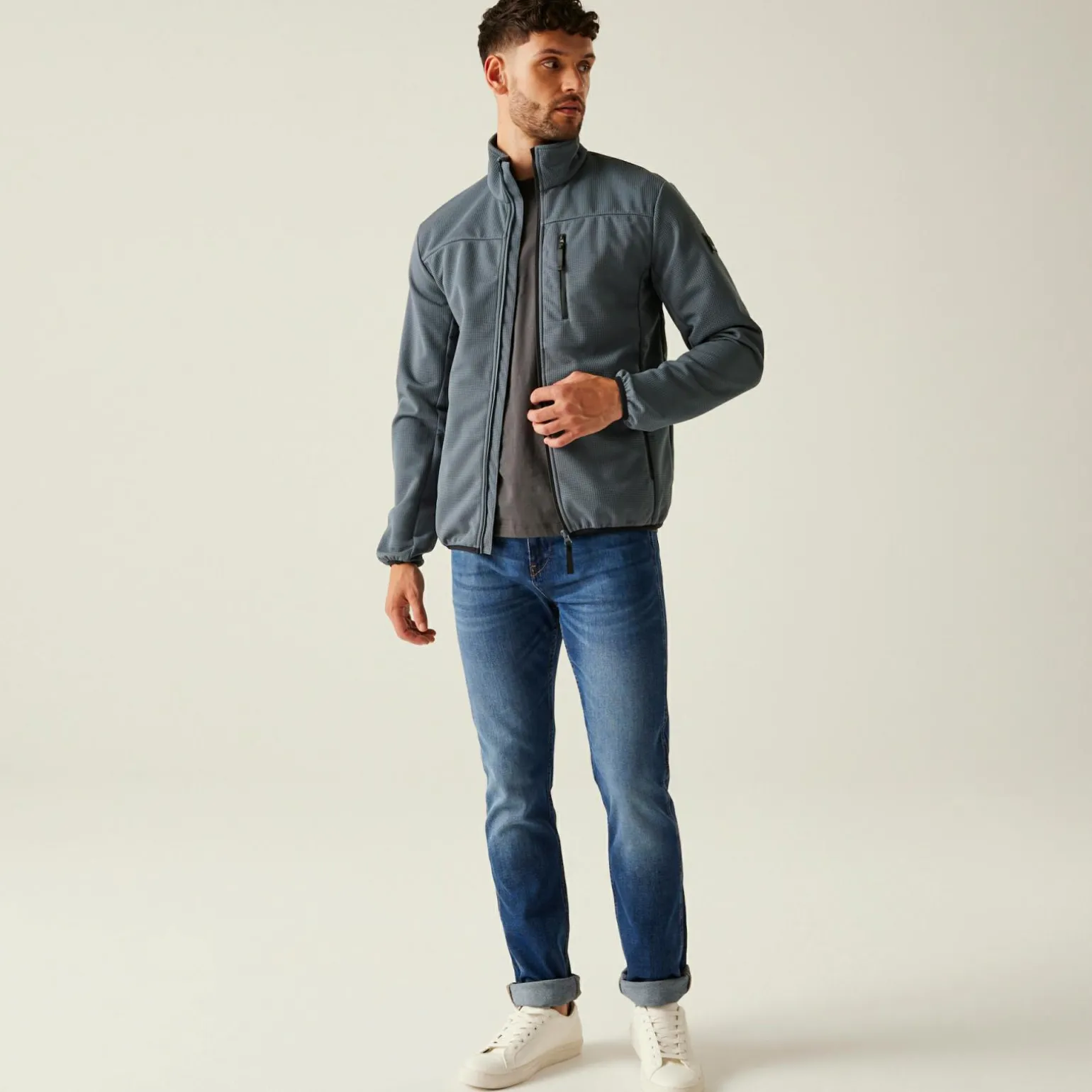 Męski softshell Romain | Szary