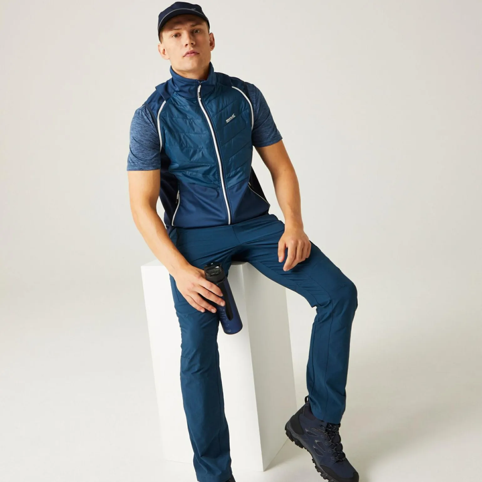 Męski softshell Steren Hybrid II | Niebieski
