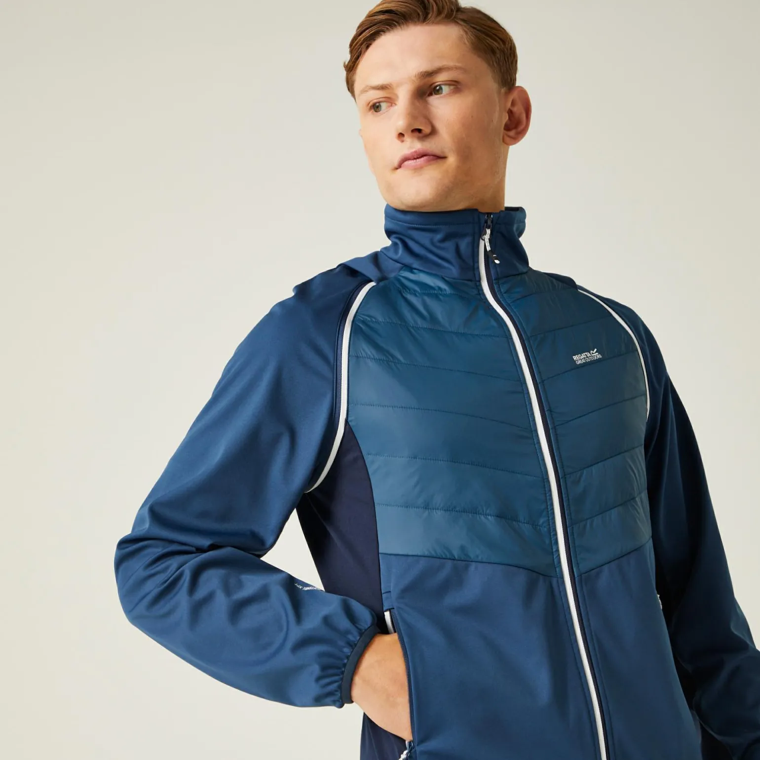 Męski softshell Steren Hybrid II | Niebieski