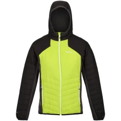 Męski softshell z kapturem Trutton | Jaskrawozielono-szary
