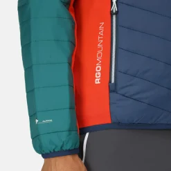 Męski softshell z kapturem Trutton | Niebiesko-zielony