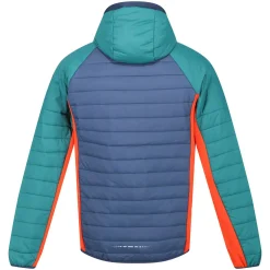 Męski softshell z kapturem Trutton | Niebiesko-zielony
