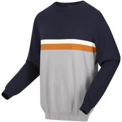 Męski sweter z dzianiny Kaelen | Granatowy