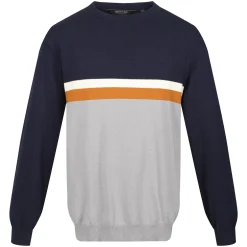 Męski sweter z dzianiny Kaelen | Granatowy