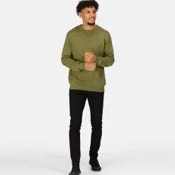Męski sweter z dzianiny Kaelen | Zielony