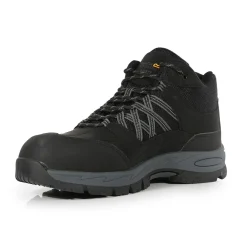 Męskie buty robocze ochronne Sandstone | Czarny