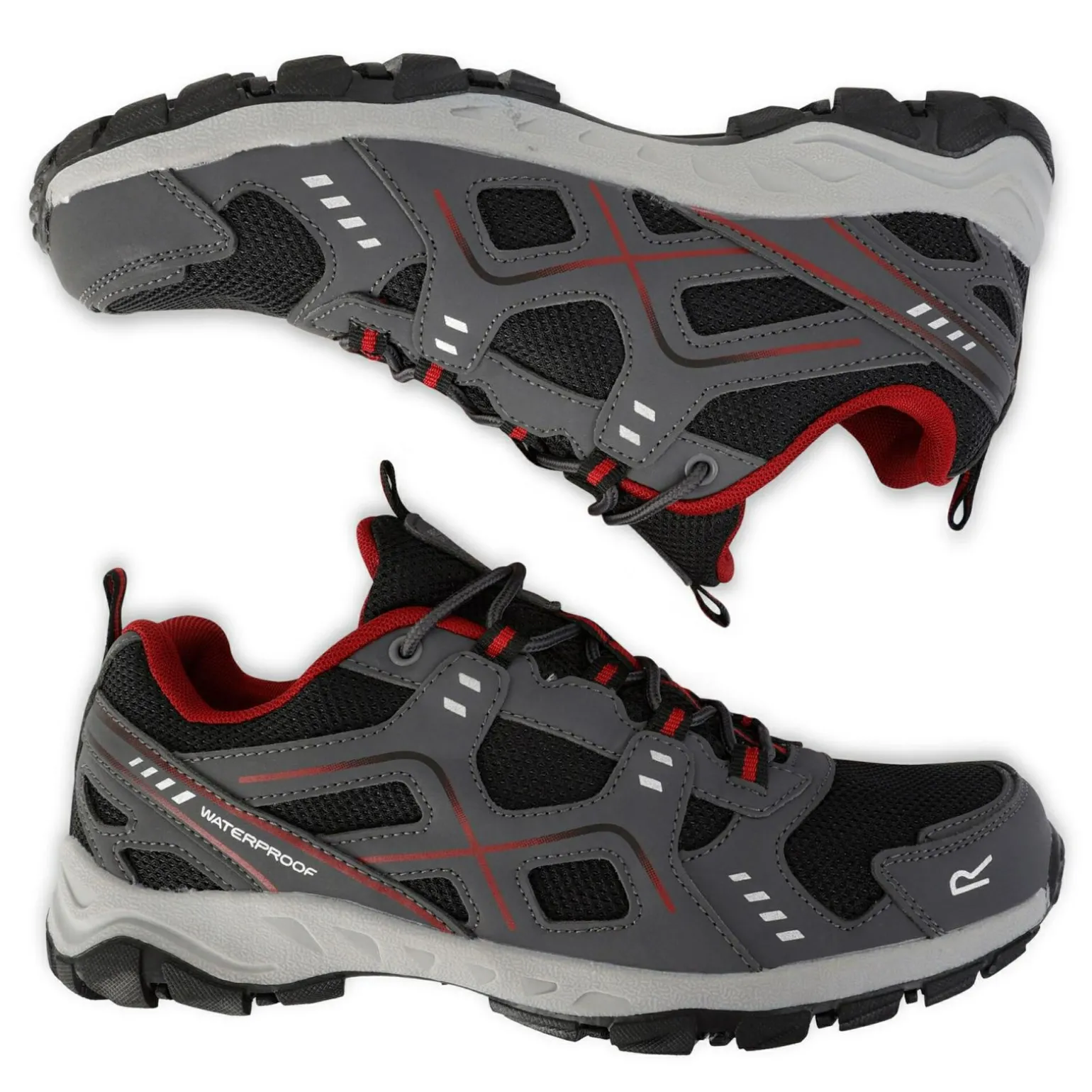 Męskie buty trekkingowe Vendeavour | Szaro-czerwony