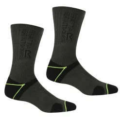 Męskie skarpety Blister Protect II | Czarno-limonkowy